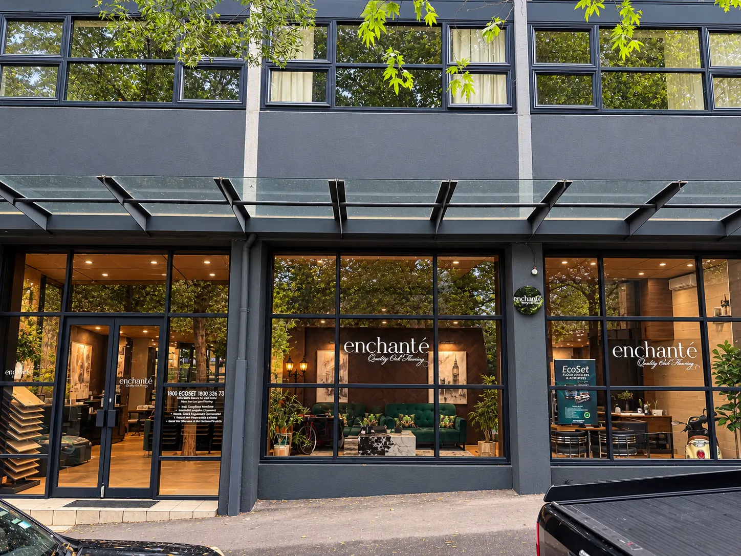 Enchanté showroom storefront on Goulburn Street, Surry Hills